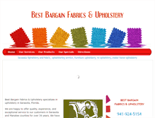 Tablet Screenshot of bestbargainfabricsandupholstery.com